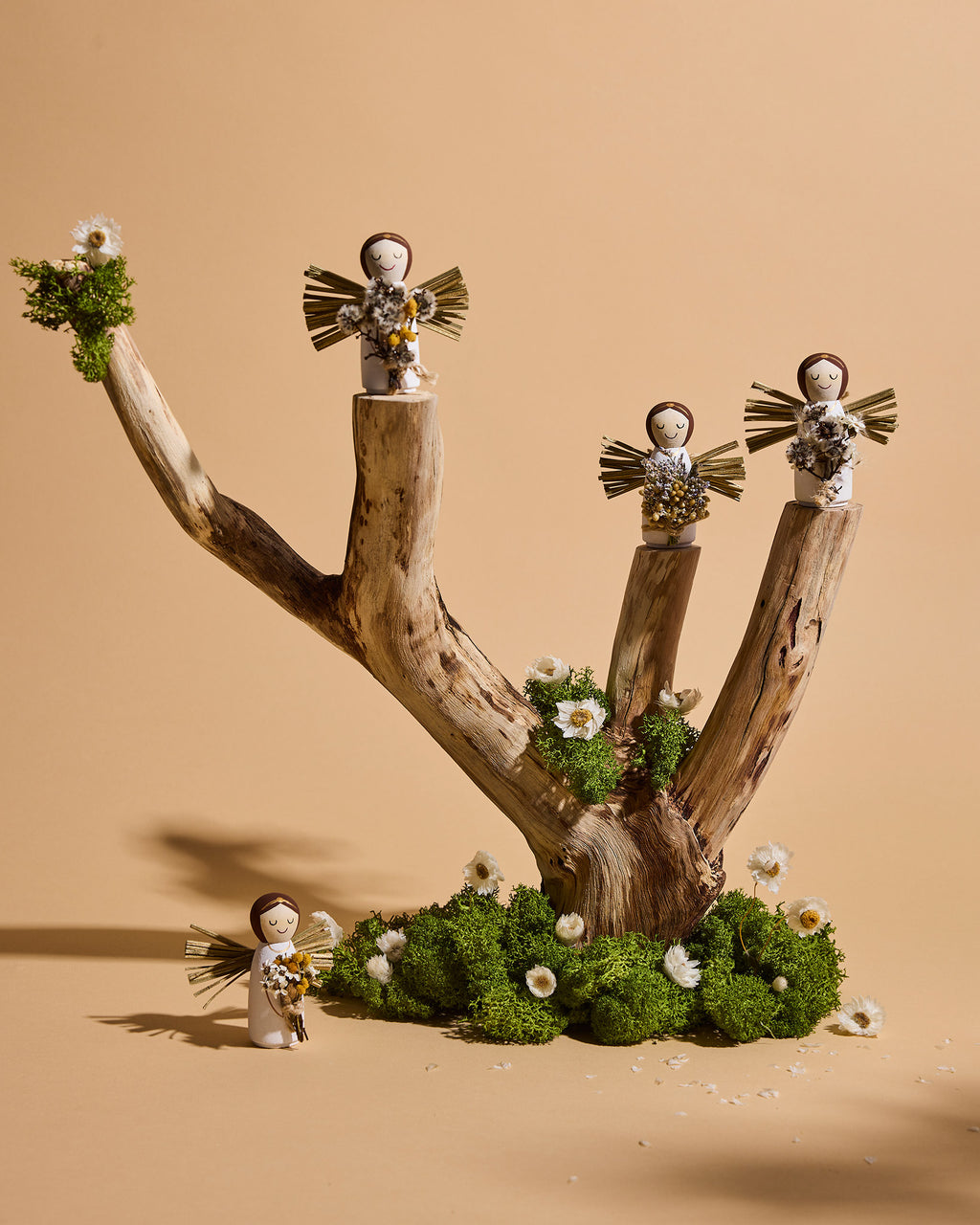 Handcrafted The Giving Angel keepsake collection with preserved flower bouquets, Australian sympathy gift that gives back.